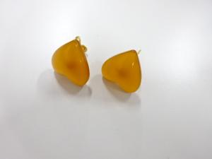 琥珀　イヤリング